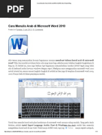 Download Cara Menulis Arab Di Microsoft Word 2010 _ My Simple Blog by Rachmat Komet SN273583213 doc pdf