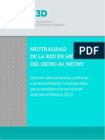 R3D - Neutralidad de La Red en Mexico 2015
