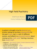 High Yield Psychiatry