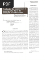 Avaliação do crescimento e desenvolvimento fisico em criançase e adolescentes