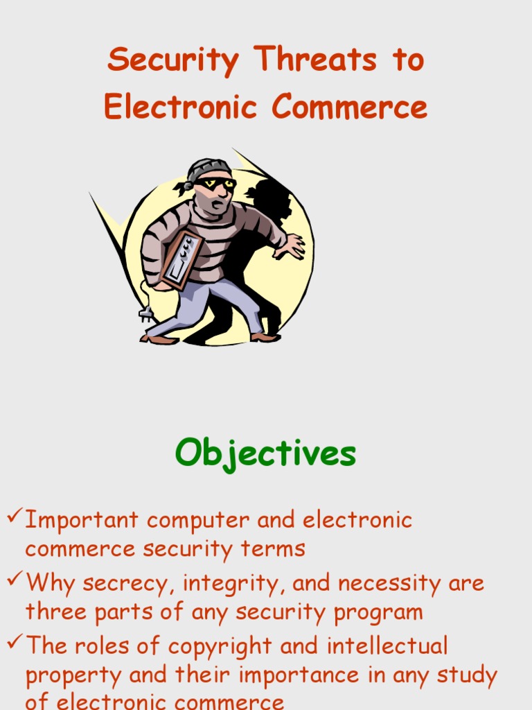 Security Threats To E-Commerce | PDF | Public Key Cryptography ...