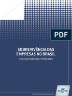 Sobrevivencia das empresas no Brasil 2013