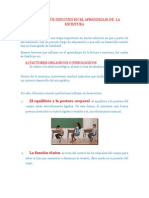 Factores Que Influyen en El Aprendizaje de La Escritura