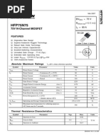 HFP75N75: 75V N-Channel MOSFET