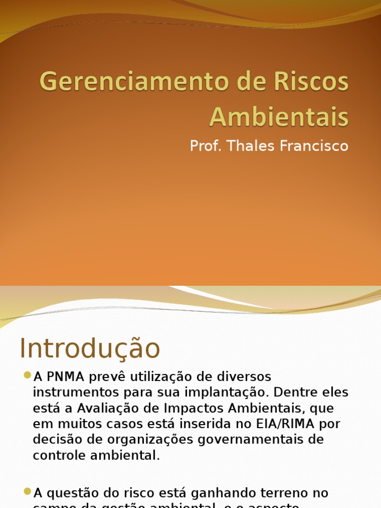 Gestão de Riscos Ambientais e Perigos | PDF | Ambiente natural | Risco