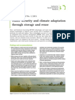Water Security and Climate Adaptation Through Storage and Reuse