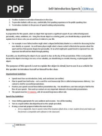 Download Self-Introduction Speech Assignment Materials by JodieBowers SN273607778 doc pdf
