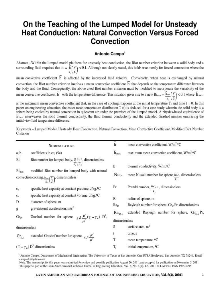 Natural Convection Vs Forced Convection | PDF | Heat Transfer | Convection
