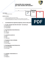 Evaluacion El Lugar Más Bonito Del Mundo