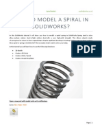 How to Model a Spiral in SolidWorks