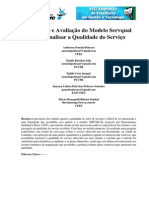 Artigo Aplicacao e Avaliacao Do Modelo Servqual para Analisar A Qualidade Do Servico