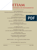 Revista Agustiniana de Pensamiento Etiam Vol I. Año 1 2006