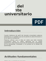 Perfil Del Docente Universitario