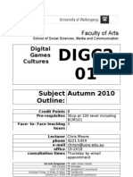 DIGC201 Digital Games Cultures Subject Outline Feb 23 2010