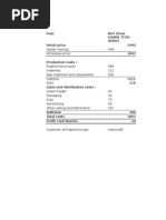 Relative Cost Analysis