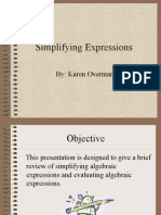 Simplifying Expressions