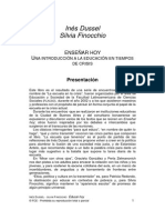 Finocchio - Dussel Prologo Enseñar Hoy PDF