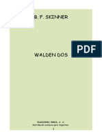 Walden II, B.F. Skinner Walden - Dos - Aprendizaje