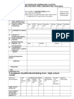 Kendriya Vidyalaya Sambalpur Cluster Application Form For Part Time Contractual Teachers Important Notes