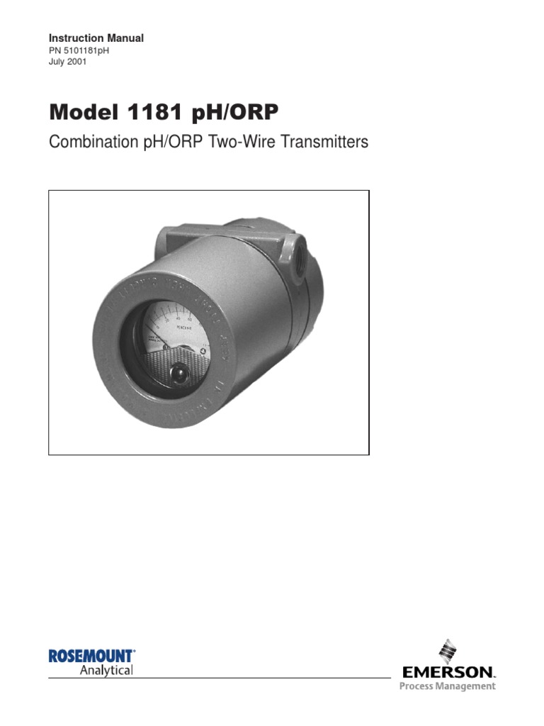 1181pH Rosemountrosemount1181 | PDF | Electrical Wiring | Buffer Solution