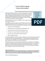 Center For Plain Language Privacy Policy Analysis
