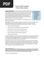 Center For Plain Language Privacy Policy Analysis