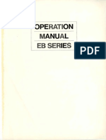Hitachi Operation Manual EB Series
