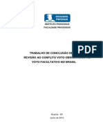 Voto Obrigatório X Voto Optativo