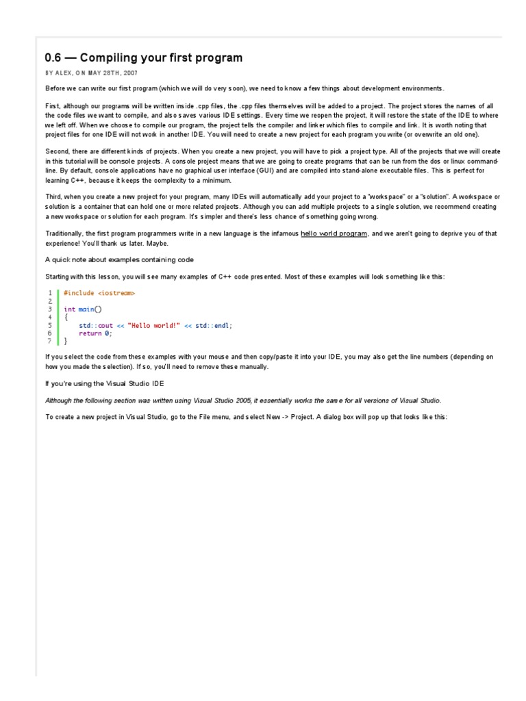 6-Compiling Your First Program | PDF | Computer Architecture ...