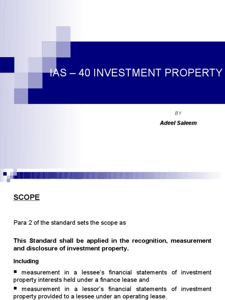 Ias 40 Investment Property PDF