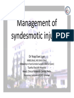 Management of Syn Desmot I C Injuries