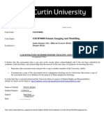 LAB BOOK (Seismic Imaging and Modelling) Paul Ssali 17390138 Submitted PDF