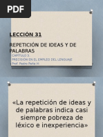 Repeticion Ideas y Palabras