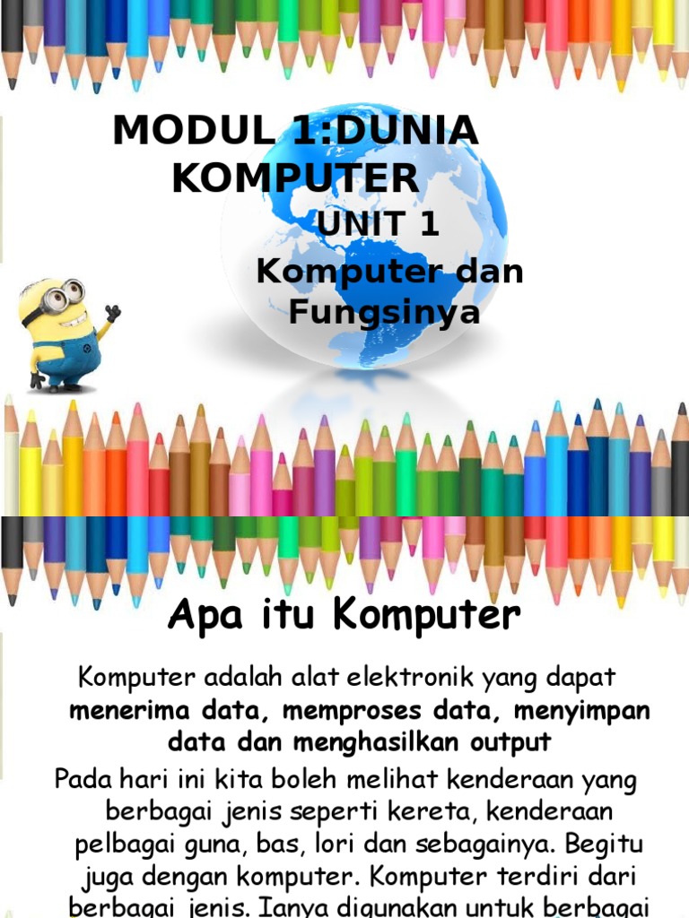 Tmk Tahun 4 Dunia Komputer Unit 1 Komputer Dan Fungsinya