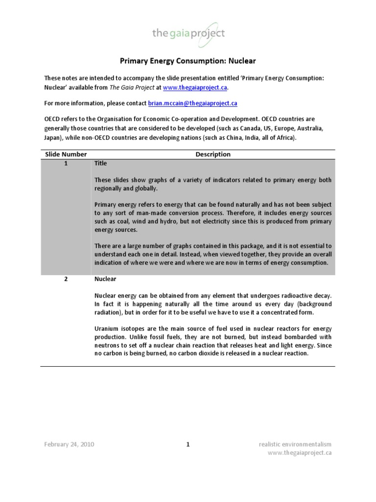 Nuclear Energy Consumption Trends | PDF | Nuclear Reactor | World ...
