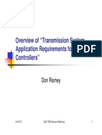 Overview of "Transmission System Application Requirements For FACTS Controllers"