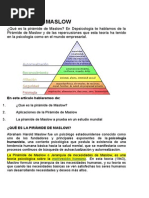 Pirámide de Maslow