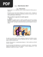 Recursion: Data Structure With C