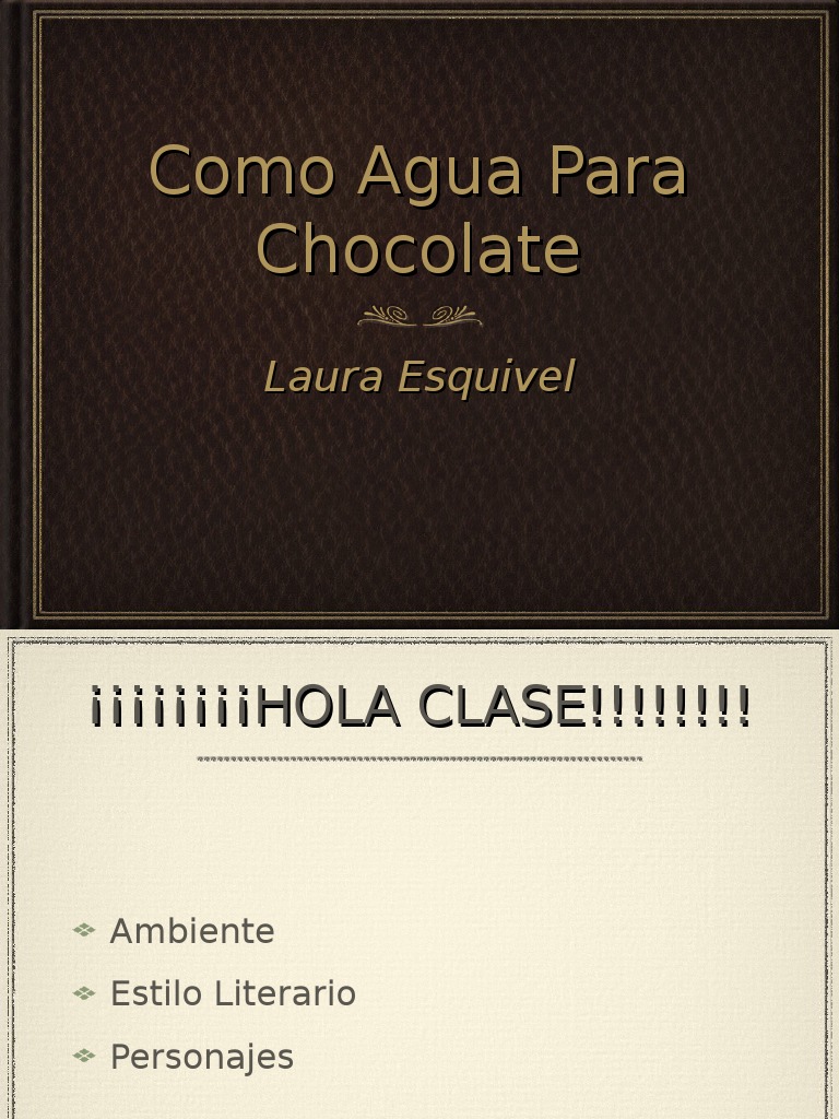Como Agua para Chocolate PDF