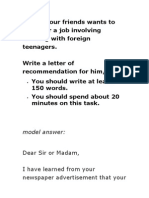 Model Answer:: Dear Sir or Madam, I Have Learned From Your Newspaper Advertisement That Your