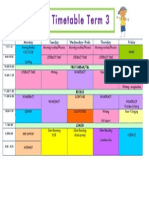 timetable term 3 1l