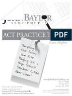 Act Practice Test #1: Score Higher