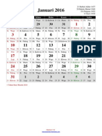 Kalender 2016 Lengkap