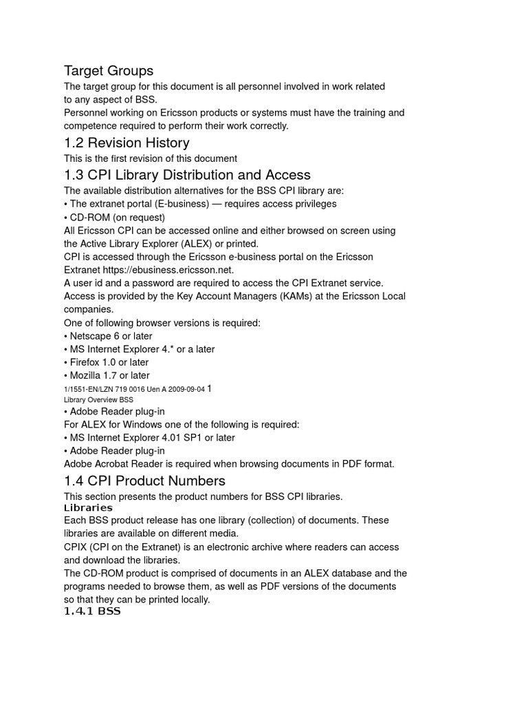 BSS CPI Library Access Guide | PDF | Computers