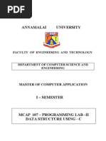 Prog Lab-II-Data Structures Using C-Lab Manual