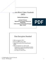 Modern Block Cipher Standards (DES) : Debdeep Mukhopadhyay