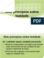 Principios Sobre Lealdade