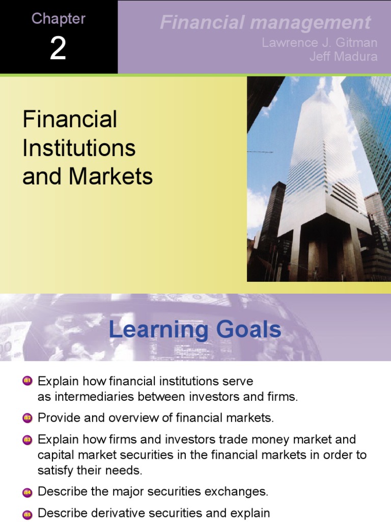 Financial Management: Financial Institutions and Markets | PDF ...