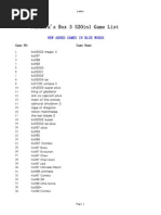 Pandoras Box3 520in1 Game List