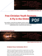 Free Christian Youth Sermons - A Fly in the Ointment